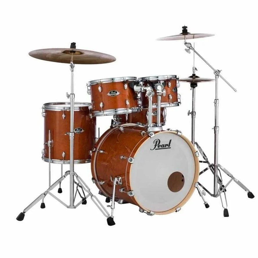Pearl Drums Export Lacquer 5-Piece Shell Pack with Hardware - Honey Amber
