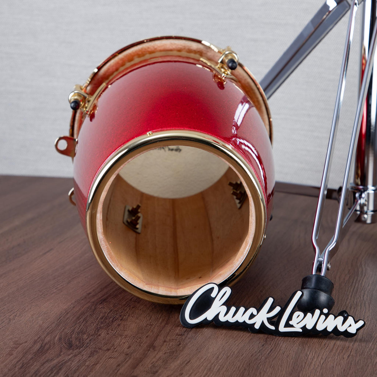 LP Custom Shop Junior Conga Set - Arena Red with Gold Hardware