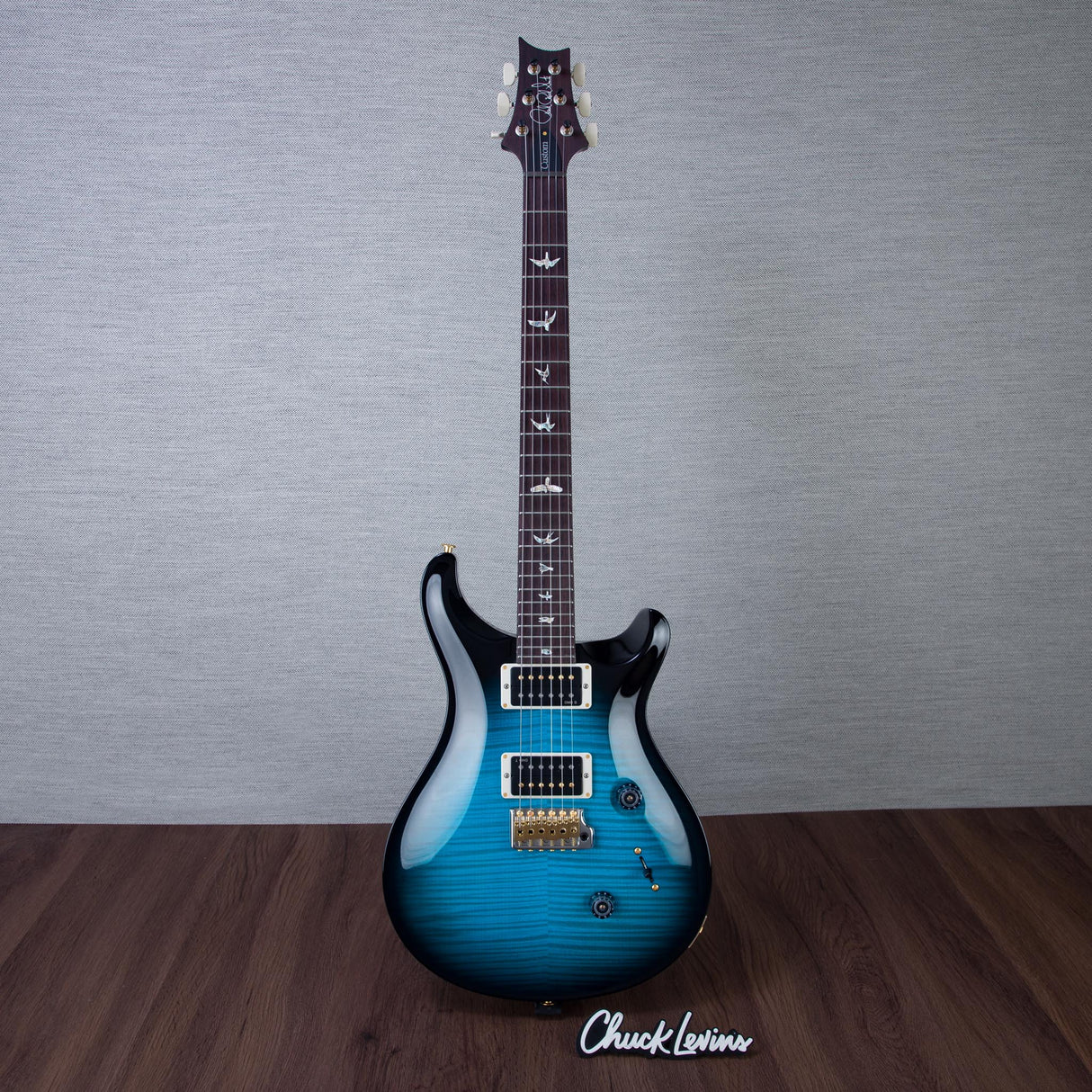 PRS Custom 24 Custom Color Electric Guitar - Carroll Blue Burst - #250415406