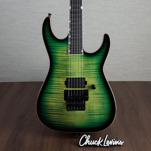 ESP USA M-I FR-DLX Flamed Maple Electric Guitar - Dark Lime Sunburst