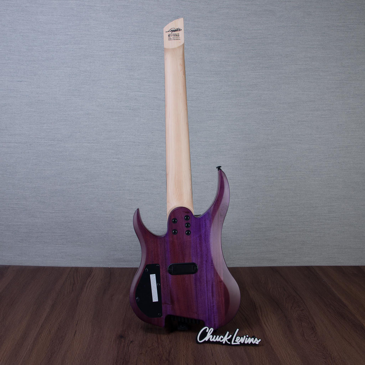 Legator Ghost Super Shred Multiscale 8-String Electric Guitar - Satin Purple Flame - #IM25100121