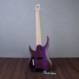 Legator Ghost Super Shred Multiscale 8-String Electric Guitar - Satin Purple Flame - #IM25100121
