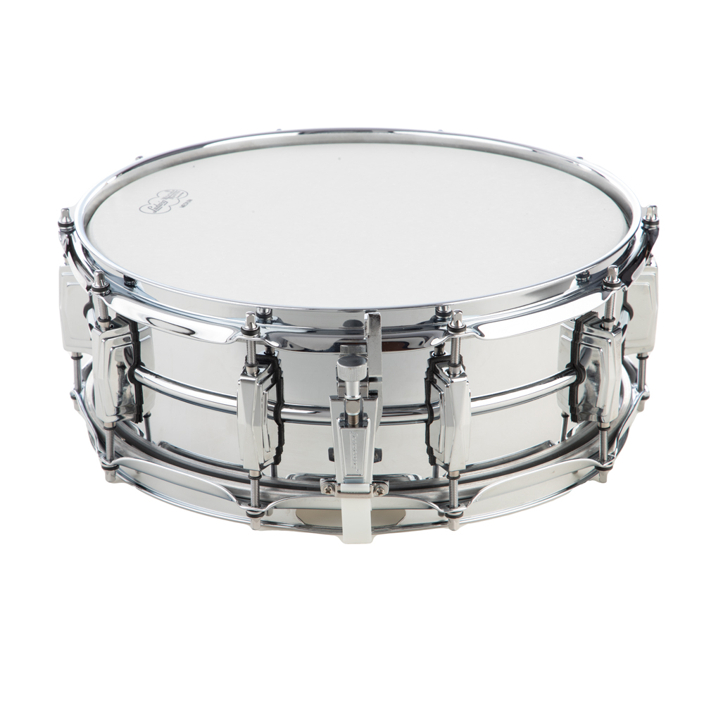 Ludwig 5x14 Inch Chrome Over Brass Snare Drum, Factory B-Stock