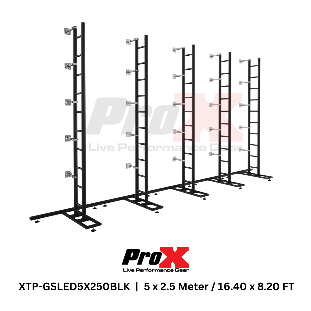 ProX XTP-GSLED5X250BLK LED Video Display Panel Ground Support System Package