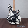EVH Custom Shop Special Edition Wolfgang Stripes Electric Guitar - White/Black Stripes - #WG17613A