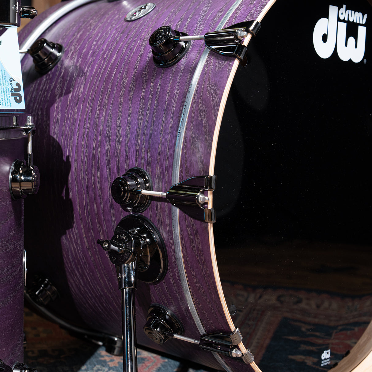 DW Collector's Oak 5-Piece Shell Pack with 22-Inch Kick - Lavender Satin Oil
