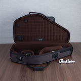 Marcus Bonna Double Sax Case for Alto and Straight Soprano with Detachable Neck - Brown Nylon