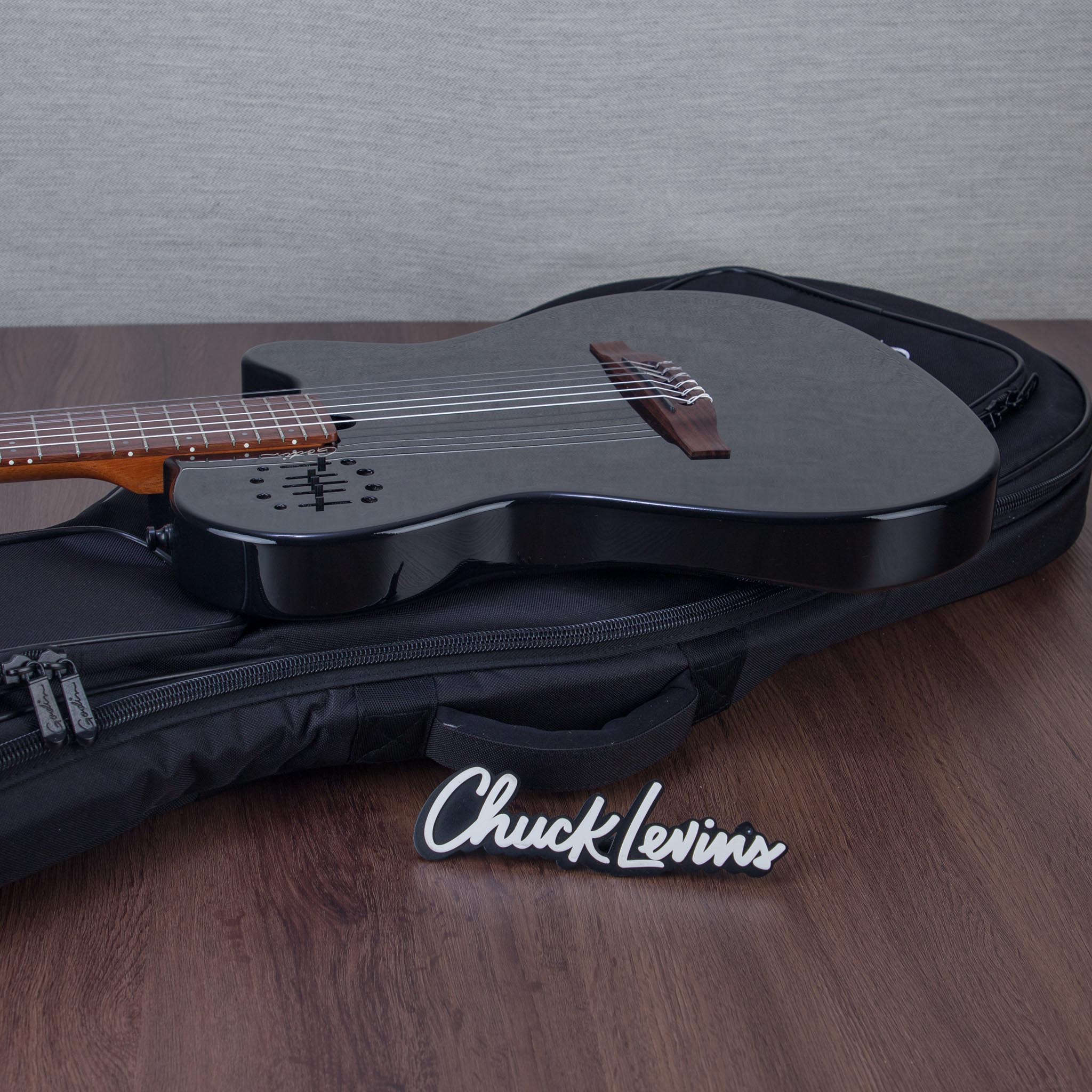 Godin Multiac Mundial Nylon String Acoustic Electric Guitar - Onyx