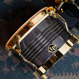 LP Matador Bongos, Siam Oak - Black with Gold Hardware - CHUCKSCLUSIVE