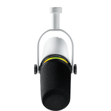 Shure MV7+-W with Earbuds Podcasting Bundle - White