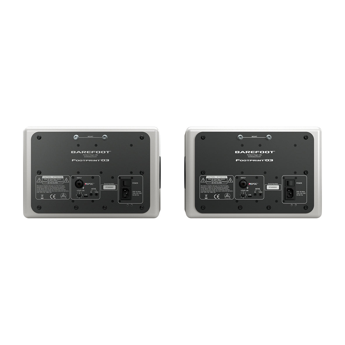 Barefoot Linear White Footprint 03 3-Way Active Near Field Monitor 6-Inch - Pair