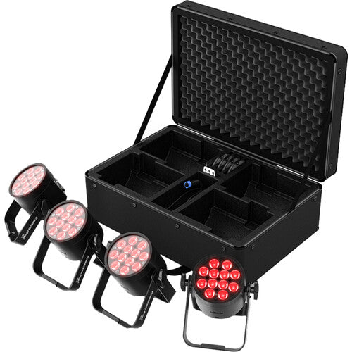 Chauvet DJ Freedom Par Q12 Battery-Powered RGBA LED Fixture - 4 Pack