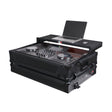 ProX XS-SCLIVE4LTBLATA Flight Style Road Case For Denon SC Live 4 Controller with Laptop Shelf RGB LED 1U Rack Space Black Finish