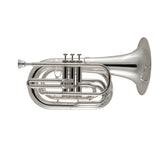 King KMB411S Performance Marching Baritone Horn - Silver-Plated