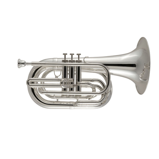 King KMB411S Performance Marching Baritone Horn - Silver-Plated
