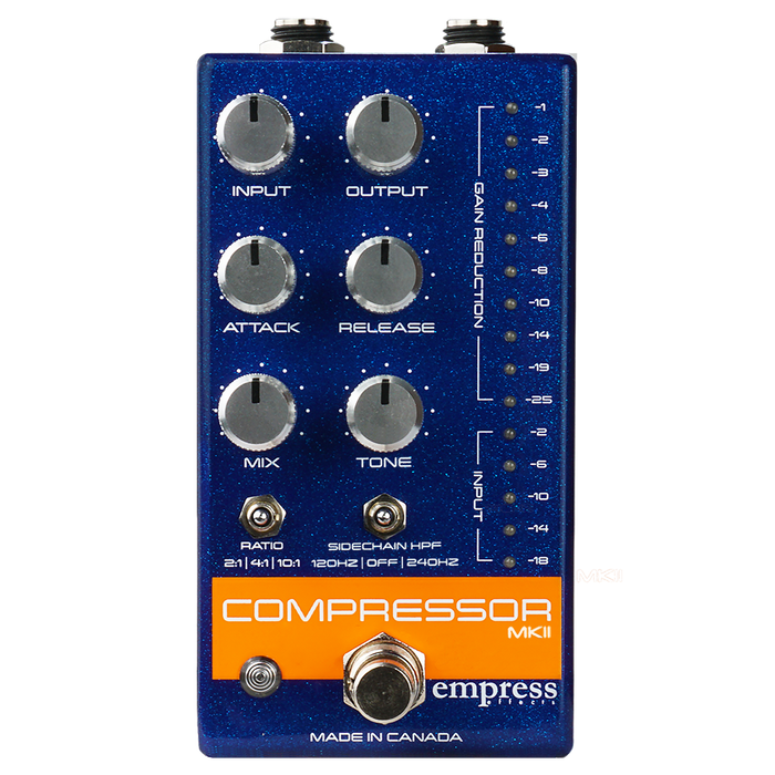 Empress Effects Compressor MKII Pedal - Blue Sparkle