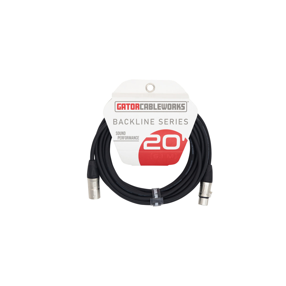 Gator GCWBXLR20 Backline Series 20-Foot Microphone Cable