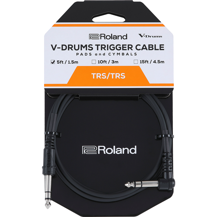 Roland PCS-5-TRA 5-Foot Trigger Cable For V-Drums - TRS/TRS