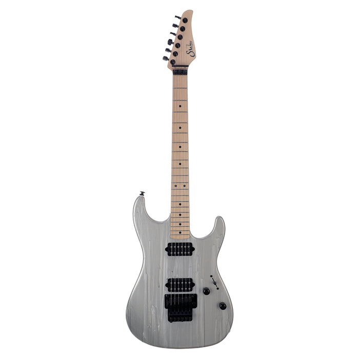 Suhr Custom Standard Electric Guitar, Maple Fingerboard, Floyd Rose - Silver Drip - New