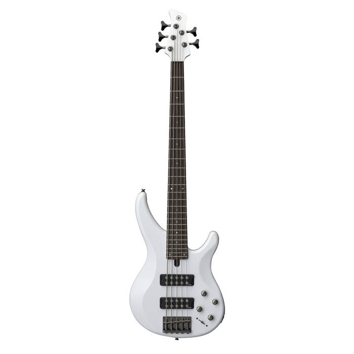 Yamaha TRBX305 5-String Electric Bass Guitar - White - New