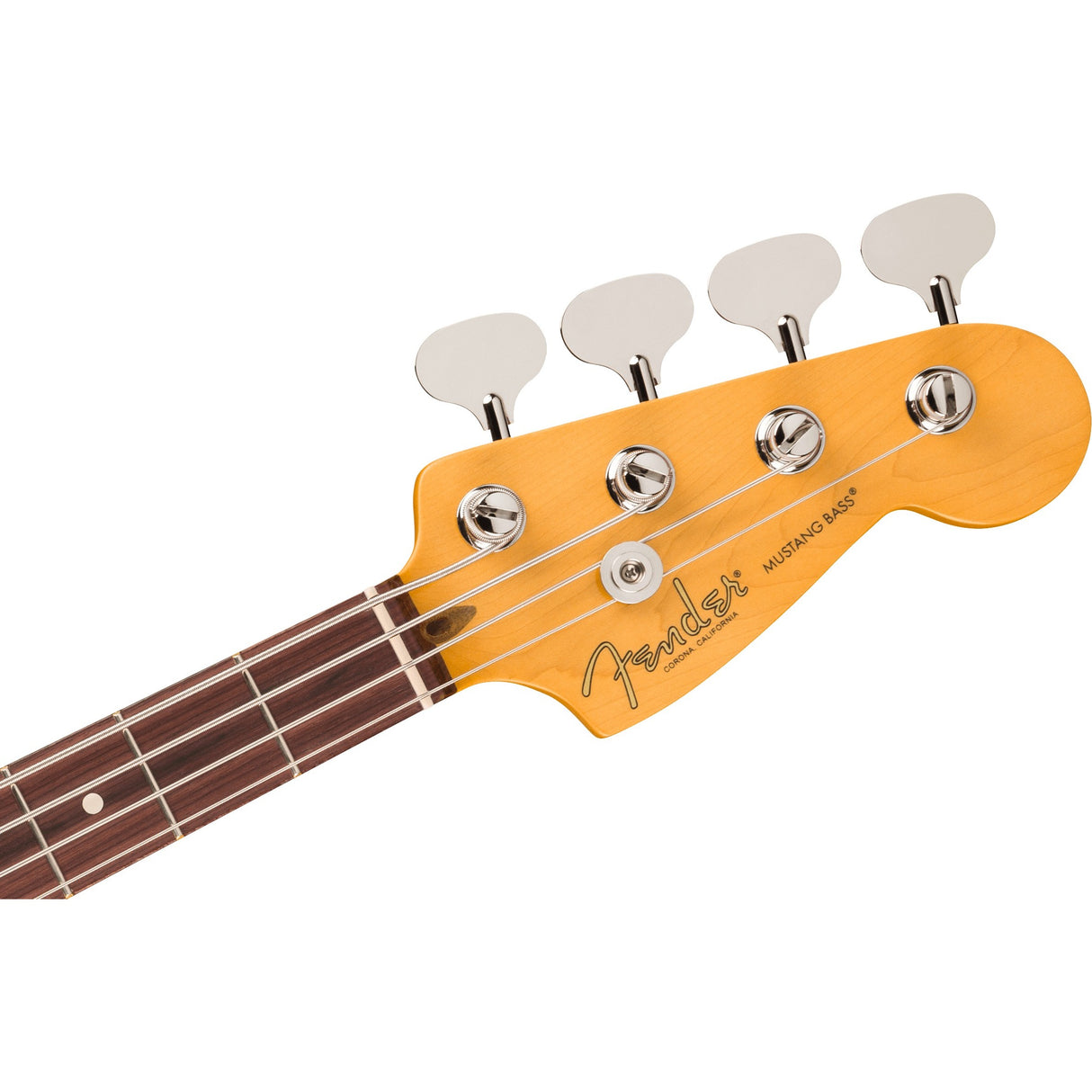 Fender American Professional Classic Mustang Electric Bass Guitar, Rosewood Fingerboard - Faded Sherwood Metallic Green