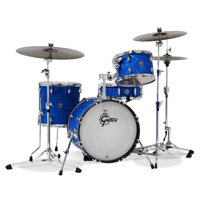 Gretsch Drums Catalina Club 4 Piece Shell Pack with 18-Inch Bass Drum - Blue Satin Flame