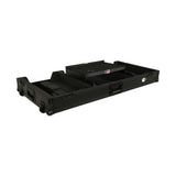Pro X XS-CDM3KV10A9 WLTBL Fits 2x Pioneer CDJ 3000X Case / Pioneer DJM V10 / A9 Mixer w/ Laptop Shelf, All Black and Low profile Wheels