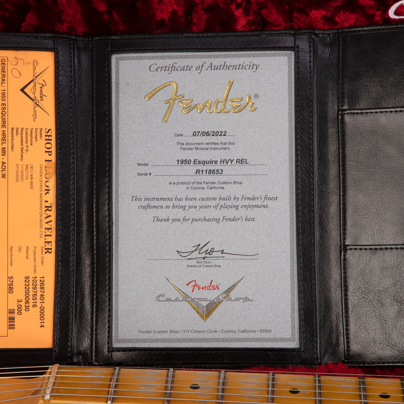 Fender Custom Shop 1950 Esquire Heavy Relic Guitar - Aged Olympic White - CHUCKSCLUSIVE - #R118653