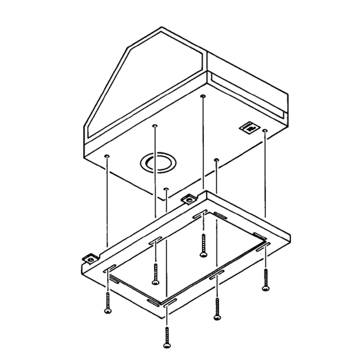 JBL MTC-SB2C Bracket for Suspending Control SB-2 from a Ceiling