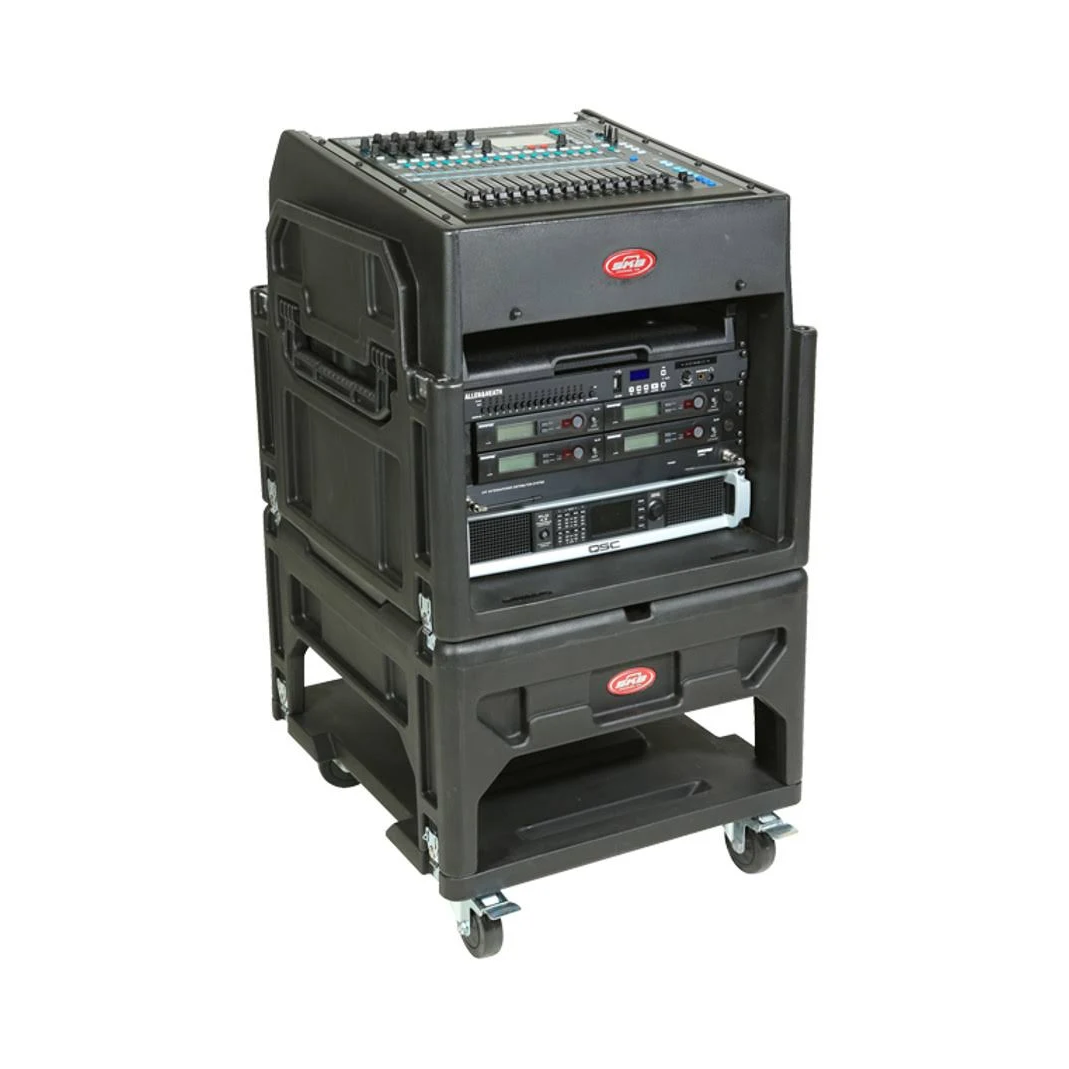 SKB 1SKB19-R1208 12U Top 8U Bottom Gig Rig Mixer Rack Case – Chuck ...