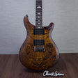 PRS S2 Custom 24 Poplar Burl Electric Guitar - Black Gold Burst - #26S2089384