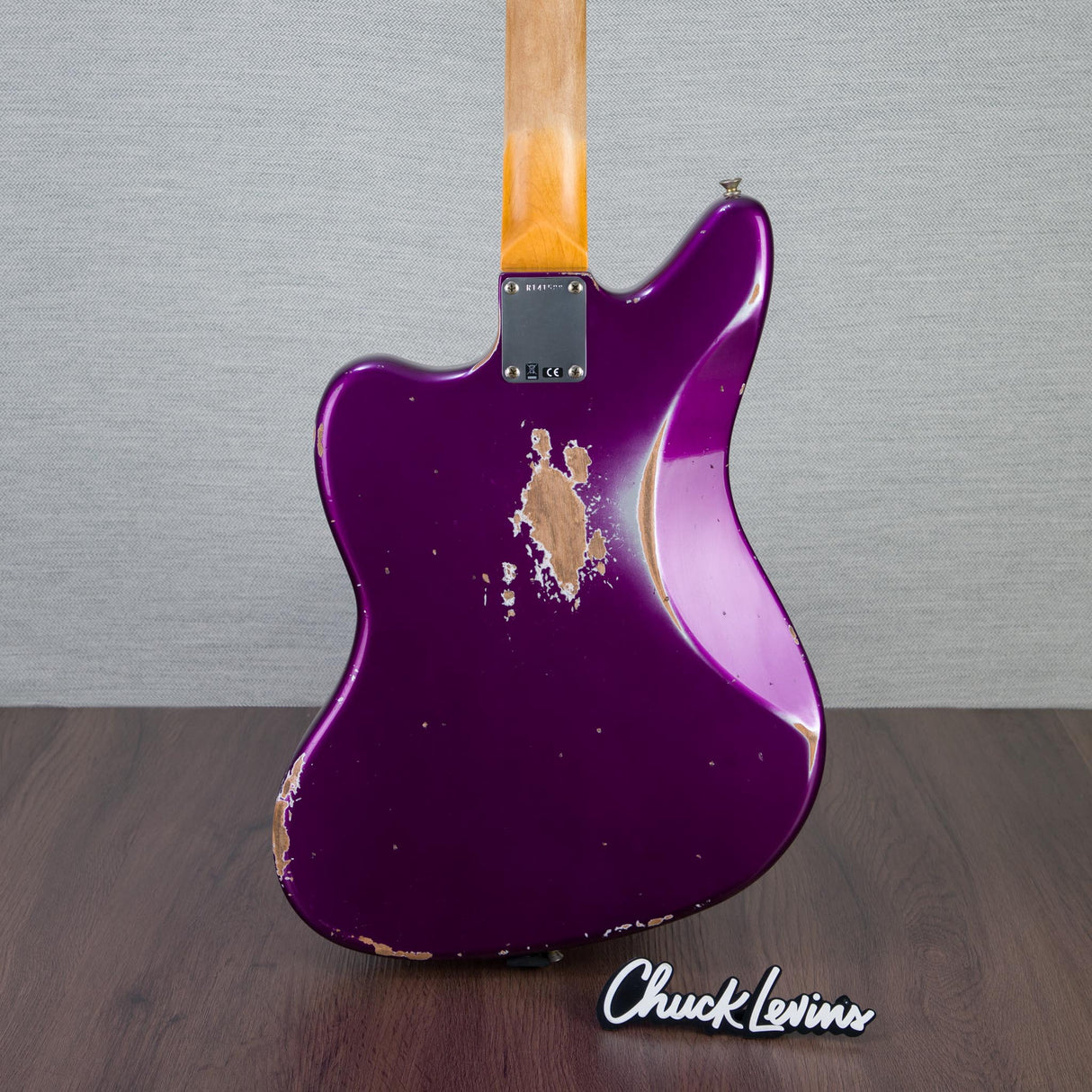 Fender Custom Shop 1965 Jaguar Electric Guitar Heavy Relic - Faded Purple Metallic - #R141588