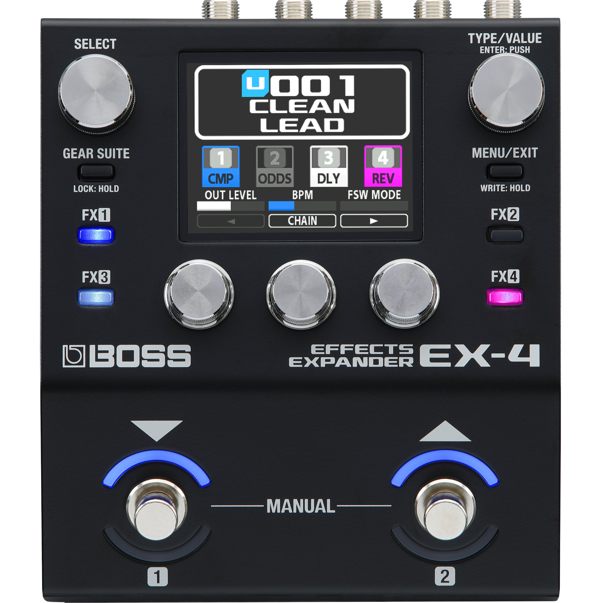BOSS エフェクターセット エフェクターボード付き Boss EX-4 Effects Expander Compact Pedalboard Multi-Effects Pedal