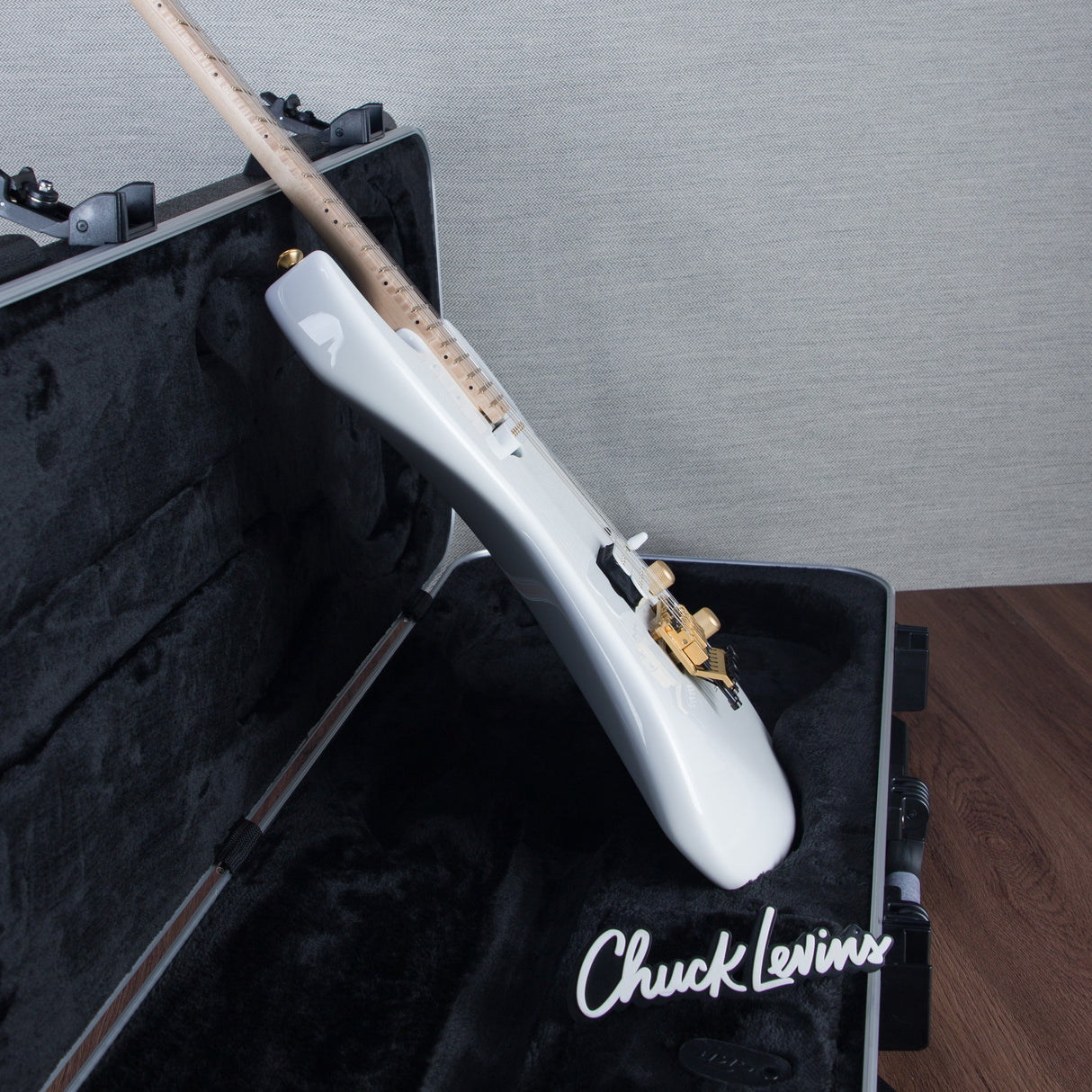 Charvel Custom Shop San Dimas HS FR Electric Guitar - White Angel Dust - #C16980