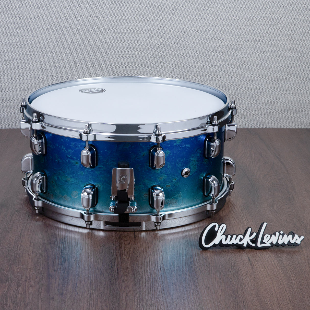 Tama 6.5 x 14-Inch Starclassic Walnut/Birch Snare Drum - Molten Blue Ice Fade
