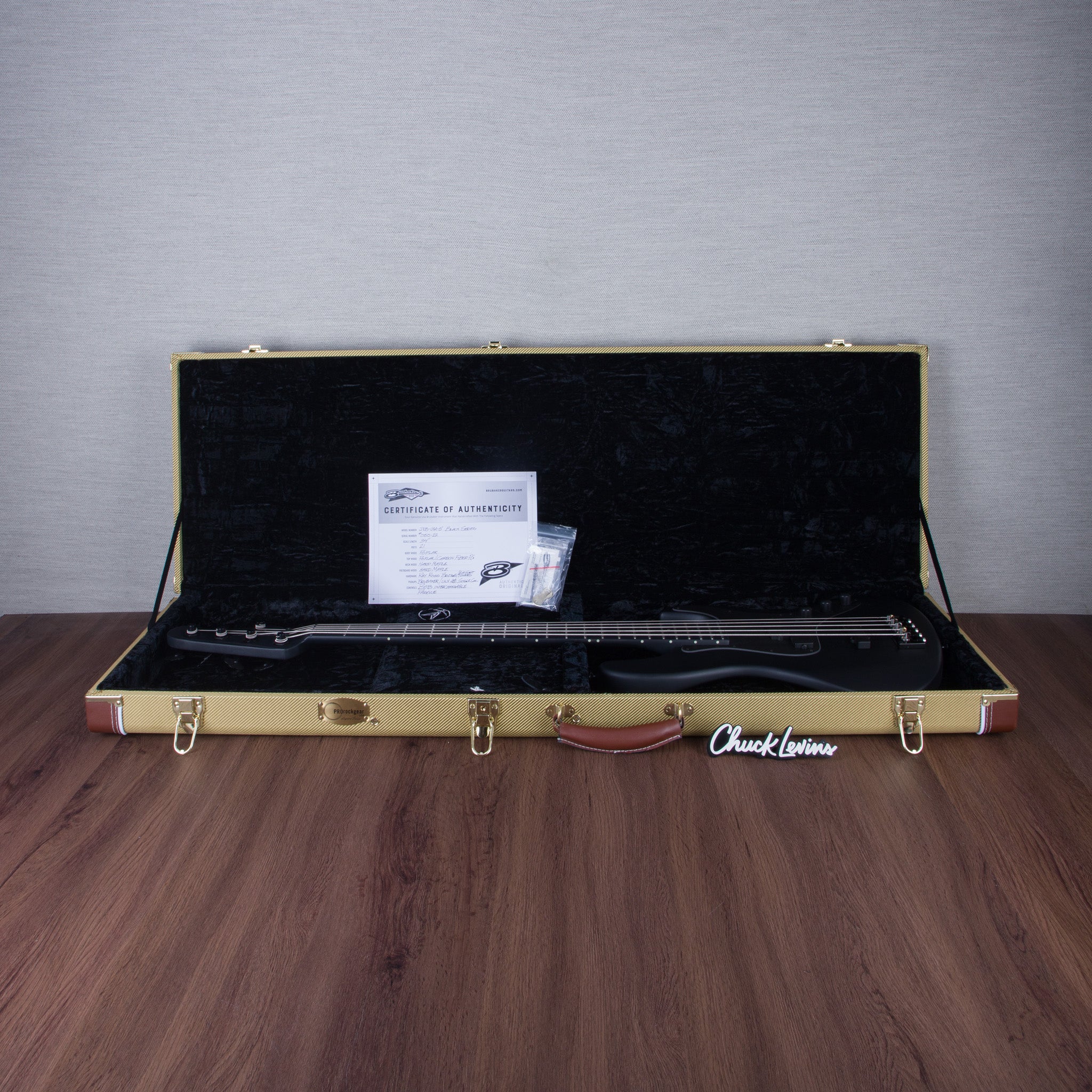 Brubaker USA Performance Series JXB-5 Electric Bass Guitar - Black