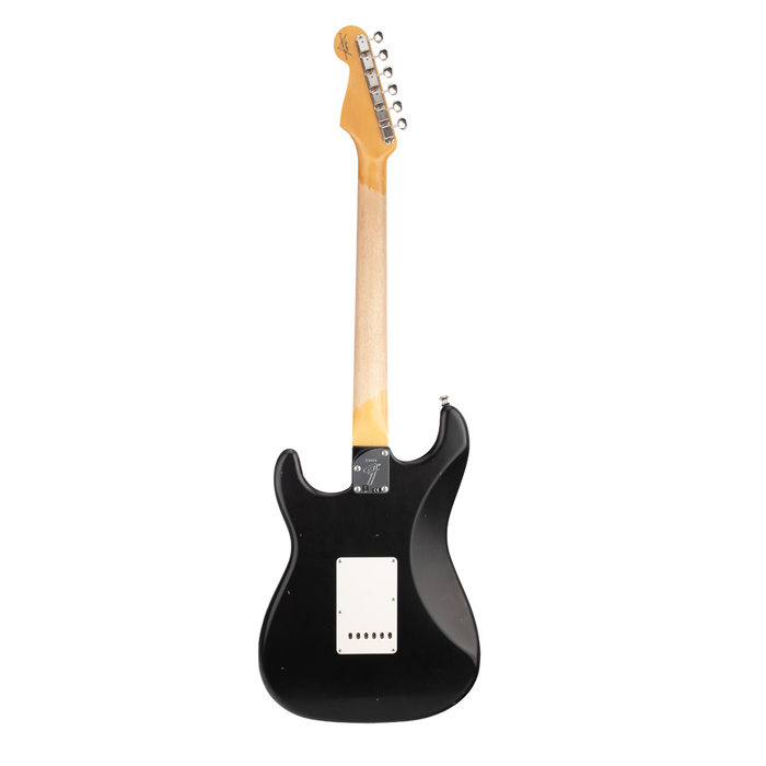 Fender Custom Shop #38 Postmodern Stratocaster Journeyman Relic Electric Guitar - Aged Black - #XN13053