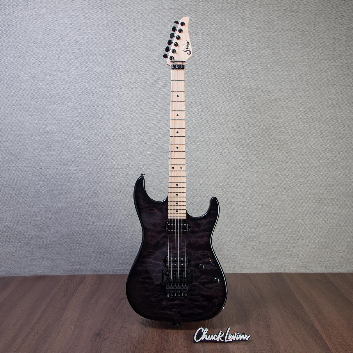 Suhr Limited Edtion Standard Thin Burst Electric Guitar - Trans Black - #89383