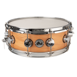 DW 5 x 14-Inch Snare Drum, Chrome Hardware - Oak Matte Lacquer