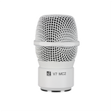 sE Electronics V7 MC2 Supercardioid Dynamic Microphone Capsule for Sennheiser Wireless Handheld Transmitters with MP03 Pouch - White
