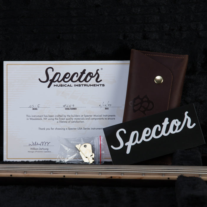 Spector USA Custom NS5 5-String Bass Guitar - Lava Glow - CHUCKSCLUSIVE - #659