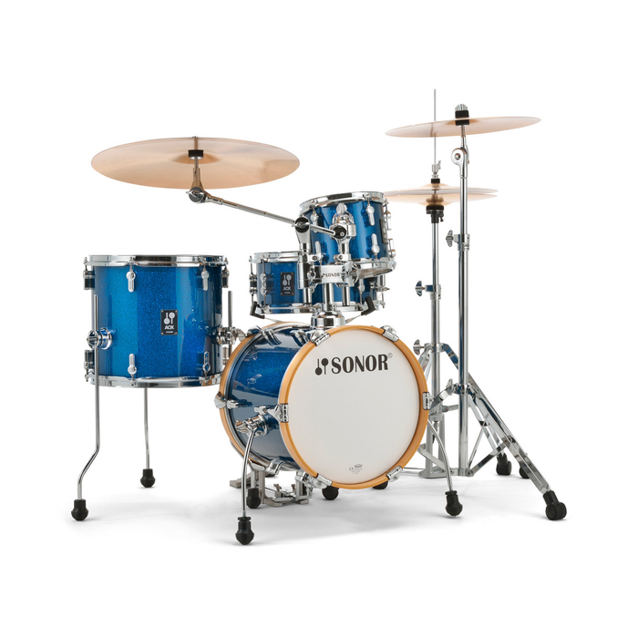 Sonor AQX Micro Series 4-Piece Shell Pack - Blue Ocean Sparkle