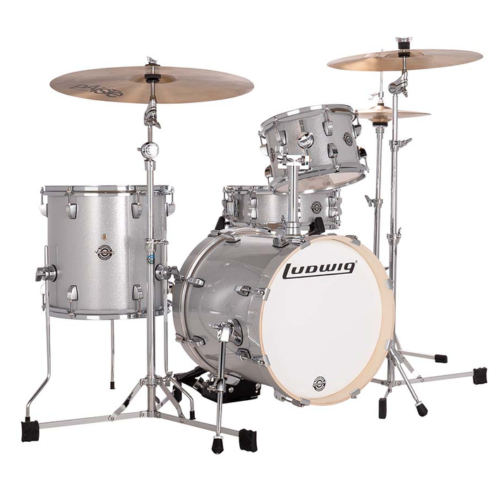 Ludwig Breakbeats Series 4-Piece Shell Pack - Silver Sparkle Finish