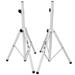 ProX T-SS28P White Heavy-Duty All Metal Speaker Tripod Stand Set of 2, 4-7 ft. (44"-84") Cloud Series