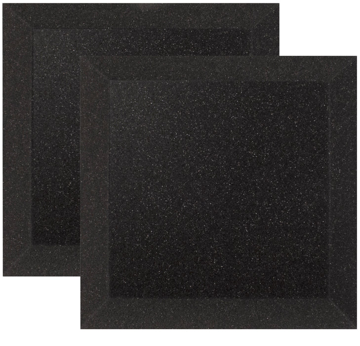 Ultimate Support UA-WPB-12 Bevel-style Absorption Panel Professional Studio Foam - 12"x12"x2" (Pair)