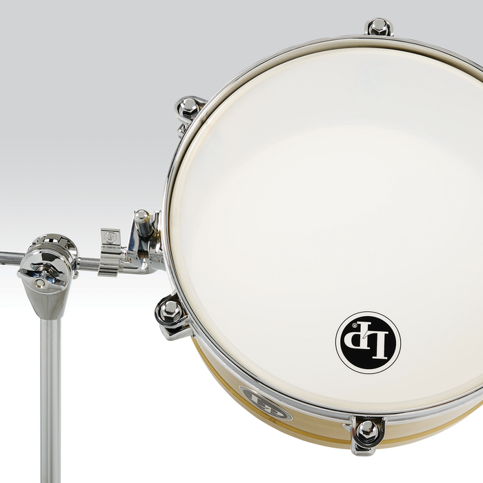 LP 14-Inch Brass Timbale with Chrome Hardware and Mount Bracket