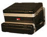 Gator Cases CASES GRC-8X2 ATA Molded PE Slant Top Console Rack 8U Top x 2U Bottom