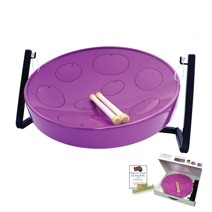 Jumbie Jam Table Top Steel Drum Kit - Purple Pan