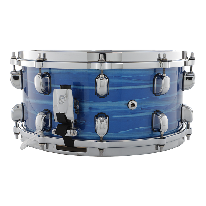 Tama 6.5" x 14" Walnut/Birch Snare Drum - Laquer Ocean Blue Ripple