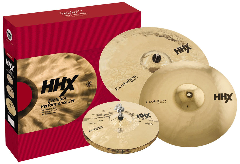 Sabian HHX Evolution Cymbal Set - 14/16/20-Inch With Free 18-Inch O-Zone